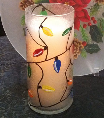 Texturized Christmas Vase