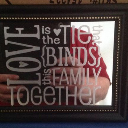 Etched Family Mirror
