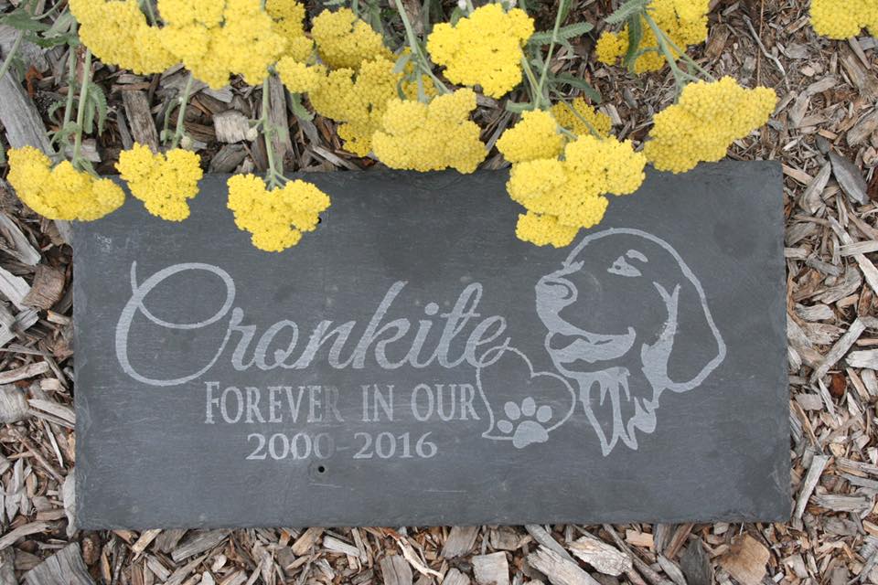 Dog Memorial Slate