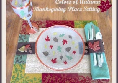 Colors of Autumn Thanksgiving Placesetting