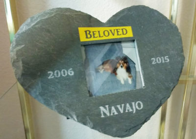 Dog Memorial Slate Frame