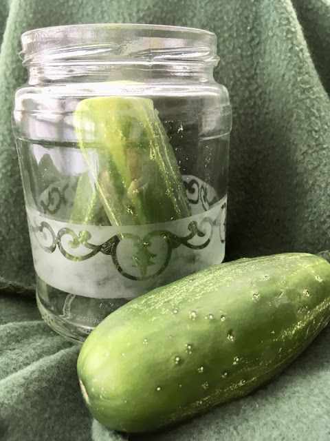 Etched Pickle Jar