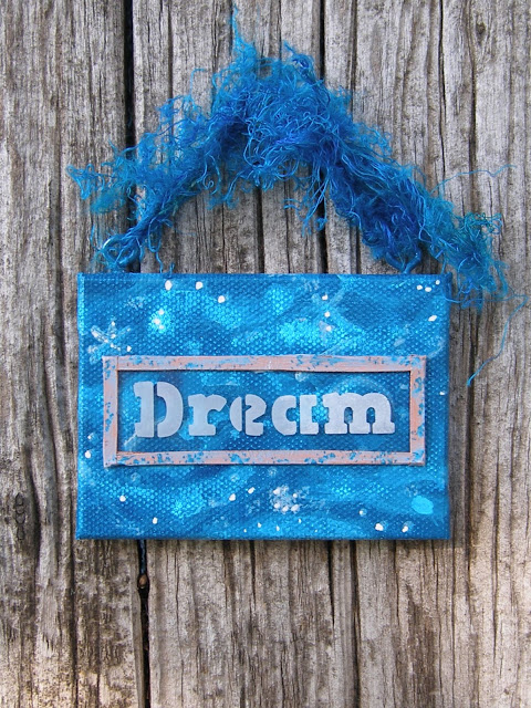 Upcycled DREAM Plaque