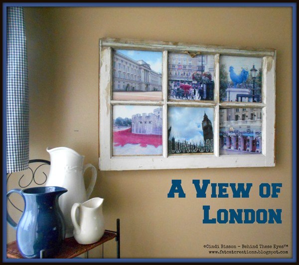 “A View of London” Repurposed Window