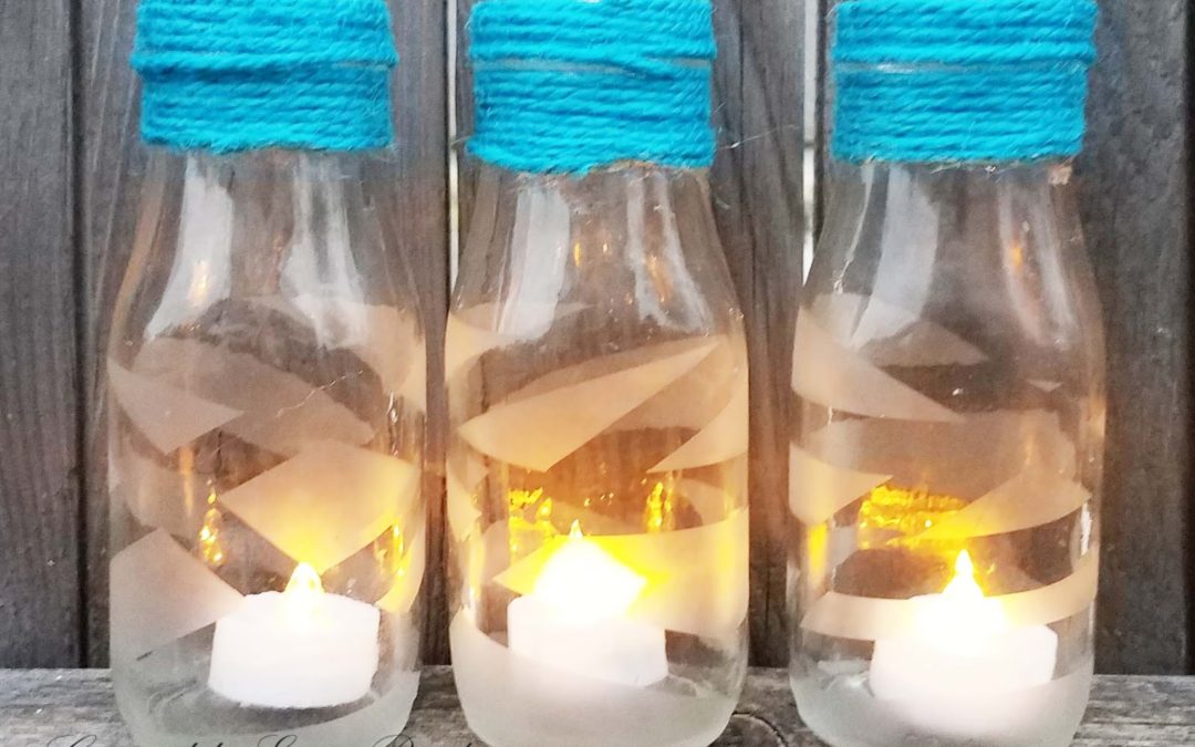 Upcycled Milk Bottle Lanterns